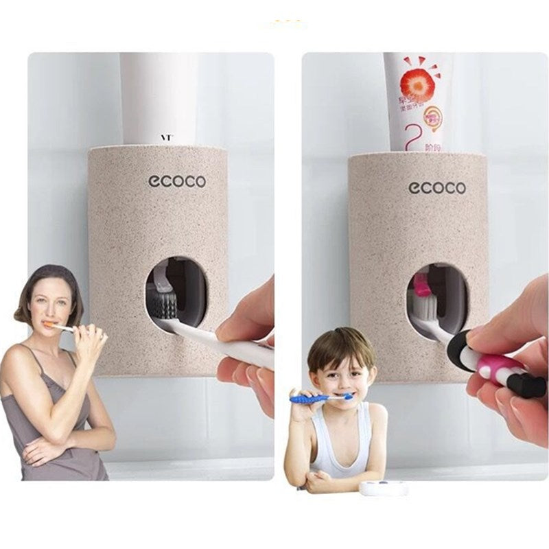Automatic Toothpaste Dispenser  Wall hanger Mount Dust-Proof Toothpaste Squeezer