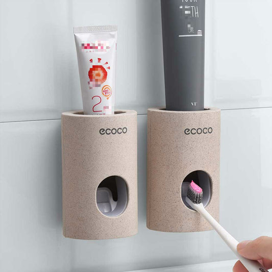 Automatic Toothpaste Dispenser  Wall hanger Mount Dust-Proof Toothpaste Squeezer